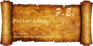Peller Edina névjegykártya